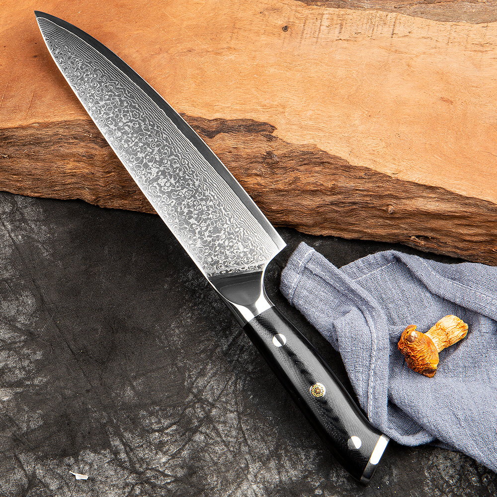 KD Real Damascus Steel Kitchen Chef Knives Set – Knife Depot Co.