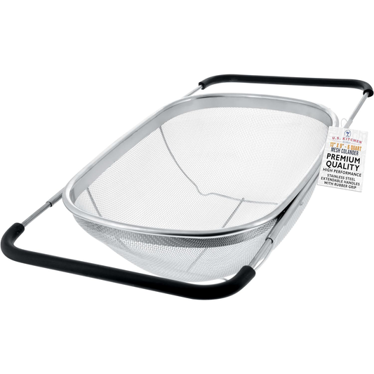 KD Premium Quality Over The Sink Stainless Steel Oval Colander