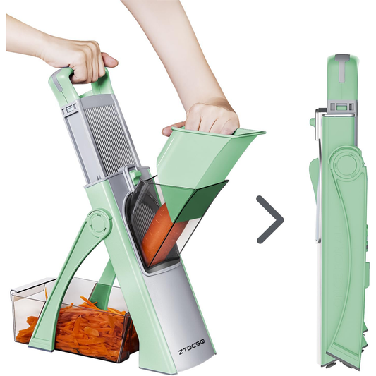 KD Upgraded version Mandoline Slicer for Kitchen & Safe Vegetable Chopper