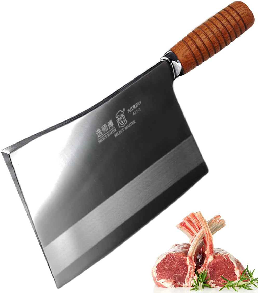7.5inch Heavy Duty Butcher Knife Bone Cutting Chopping Knife Meat Cleaver  Knife