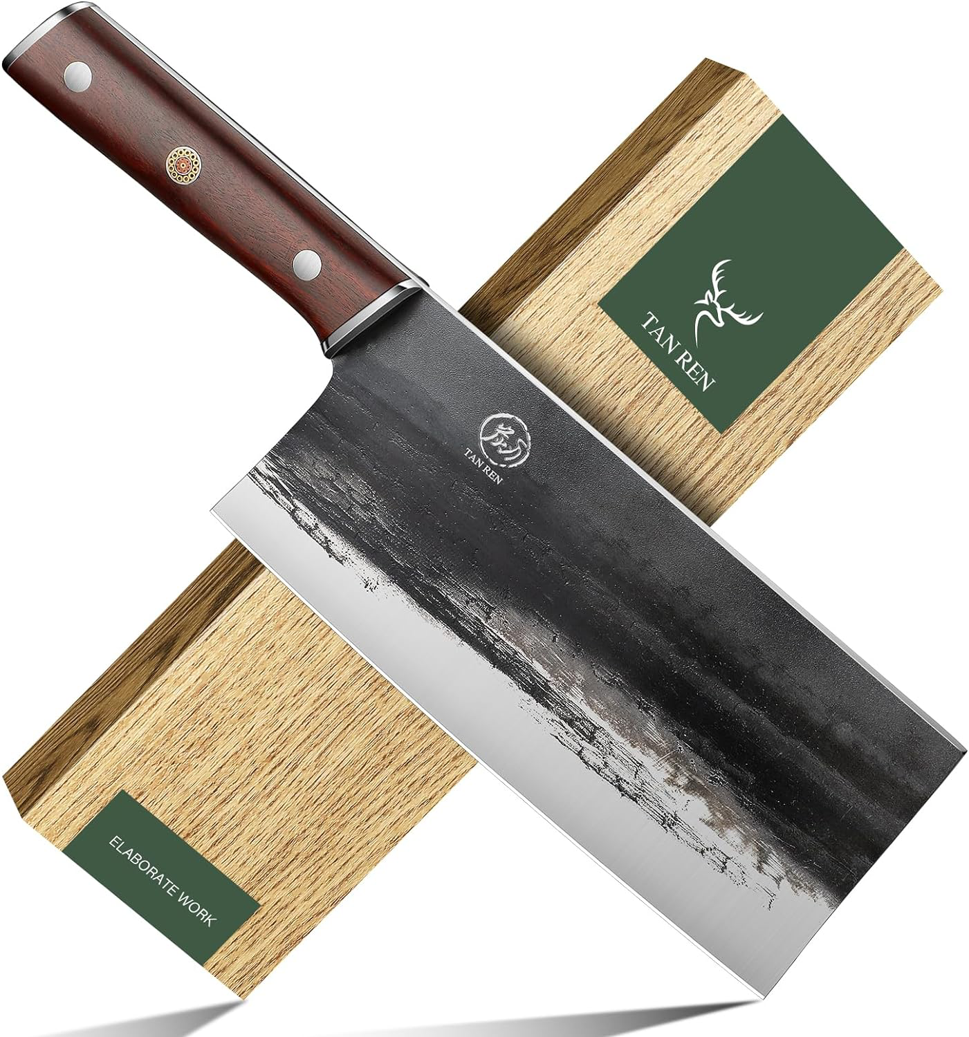 KD 8 Inch Chinese Cleaver Kitchen Knife Meat Vegetable Cutting
