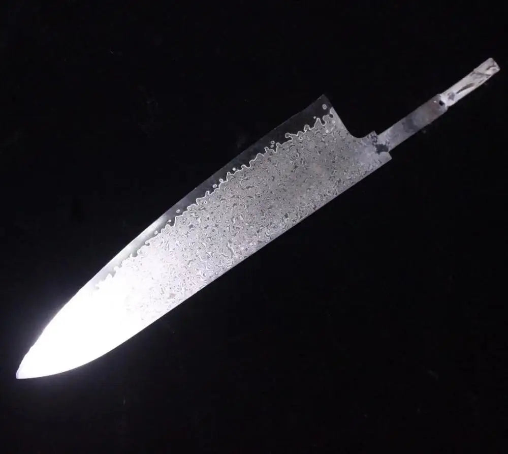 KD DIY Blades Damascus Steel Kitchen Knife Blank Blade 67 Layers VG10