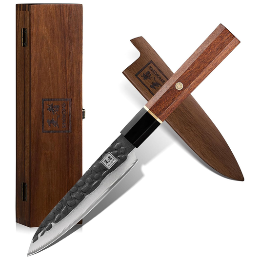 KD Japanese Paring Knife 5 Layer with Wooden Sheath & Gift Box