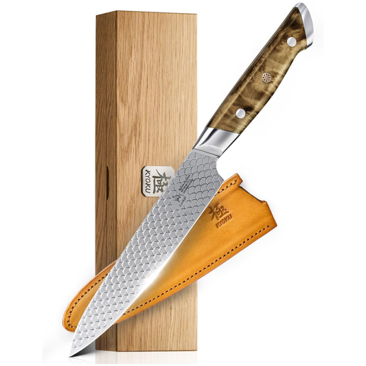 KD Japanese Utility Kitchen Knife 6" VG10 with Sheath & Gift Box