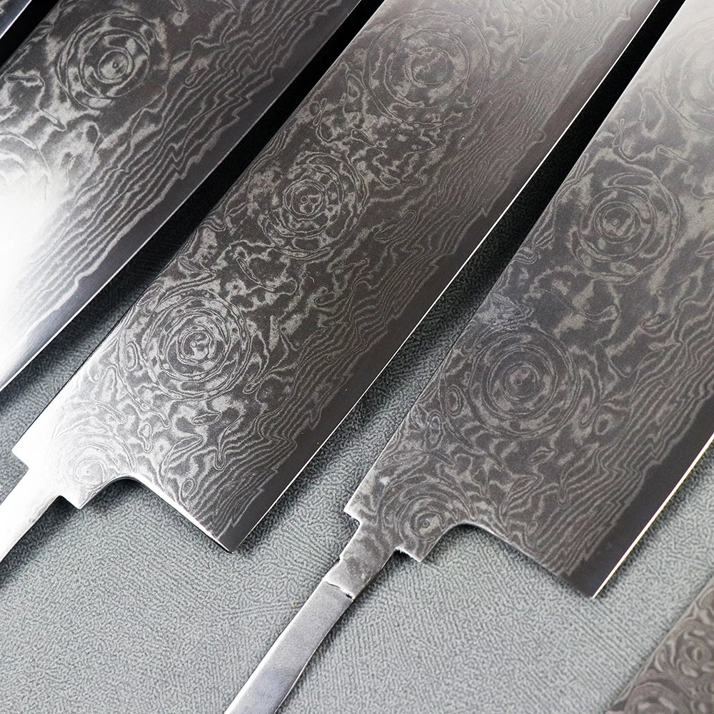 KD DIY Japanese Chef Knife Blade Blank VG10 Damascus Steel