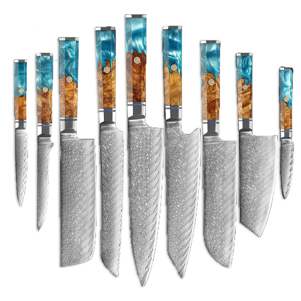 Kitchen Knives 67 Layers Damascus Japanese Style Sharp Blade Chef
