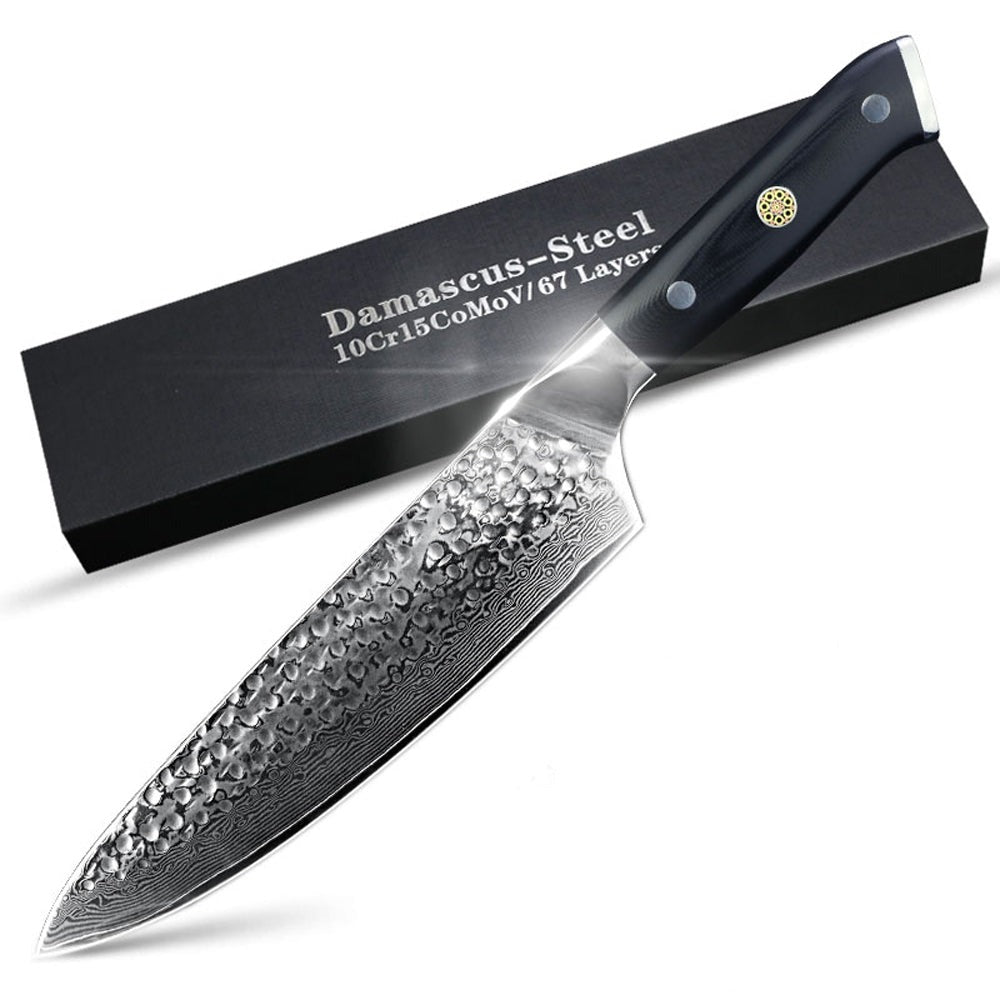 KD AUS-10 Damascus Steel Chef Knife – Knife Depot Co.