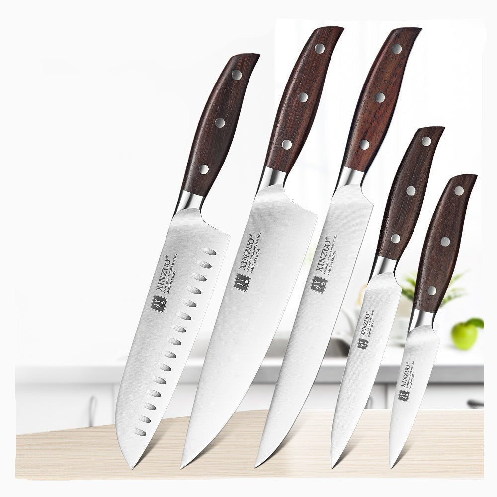 KD Knife Block with Knife 9 Pcs Kitchen Knife Set Sharp with Acrylic B –  Knife Depot Co.