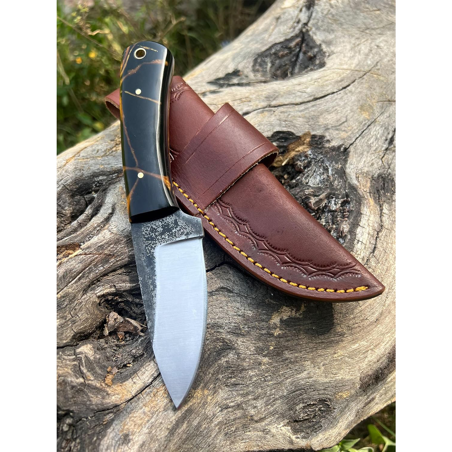 KD Hunting Knife Bushcraft Knife with Sheath Belt Loop