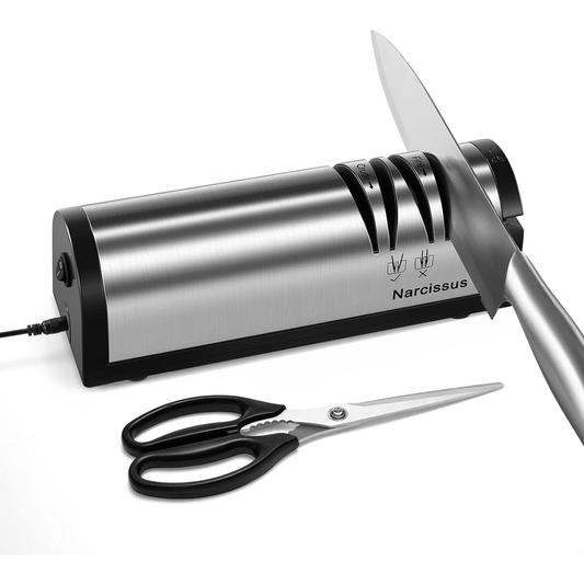 KD Knife Sharpener 2 Stage Electric Knife Sharpener for Sharpening & Polishing