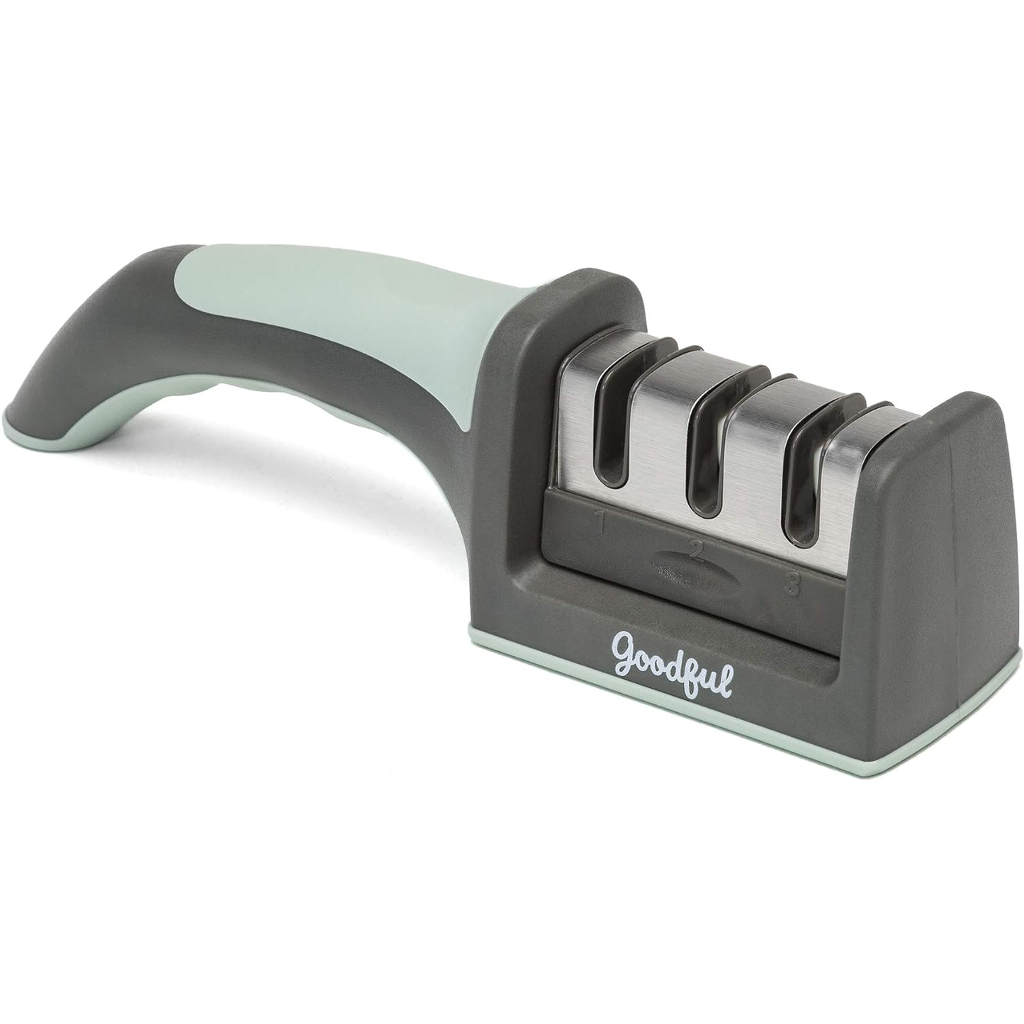 KD Knife Sharpener 3-Stage Polish Non-Serrated Blades Stainless Steel