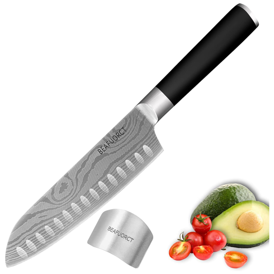 KD 7" Santoku Chef Knife Stainless Steel with Gift Box