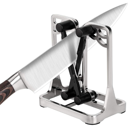 KD Knife Sharpener Tool with Self-Adjusting Stainless Steel