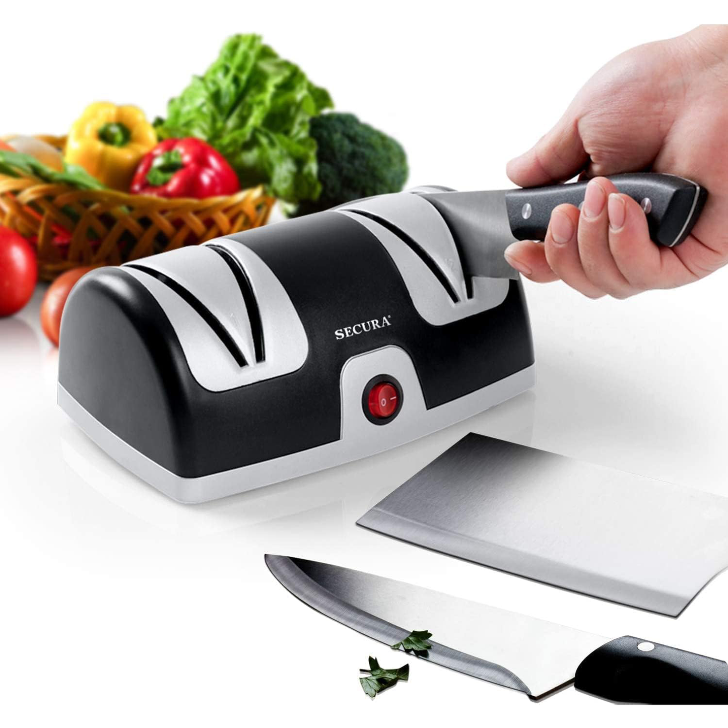 KD Electric Knife Sharpener 2-Stage Kitchen Knives Sharpening