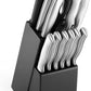 KD 15 PCS Stainless Steel Kitchen Knife Set with Knife Block