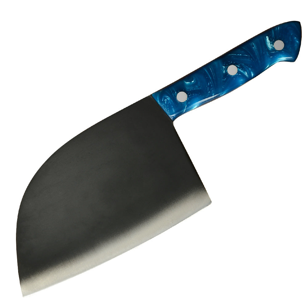 KD Forged Stainless Steel Blue Handle Household Chopping Kitchen Knives