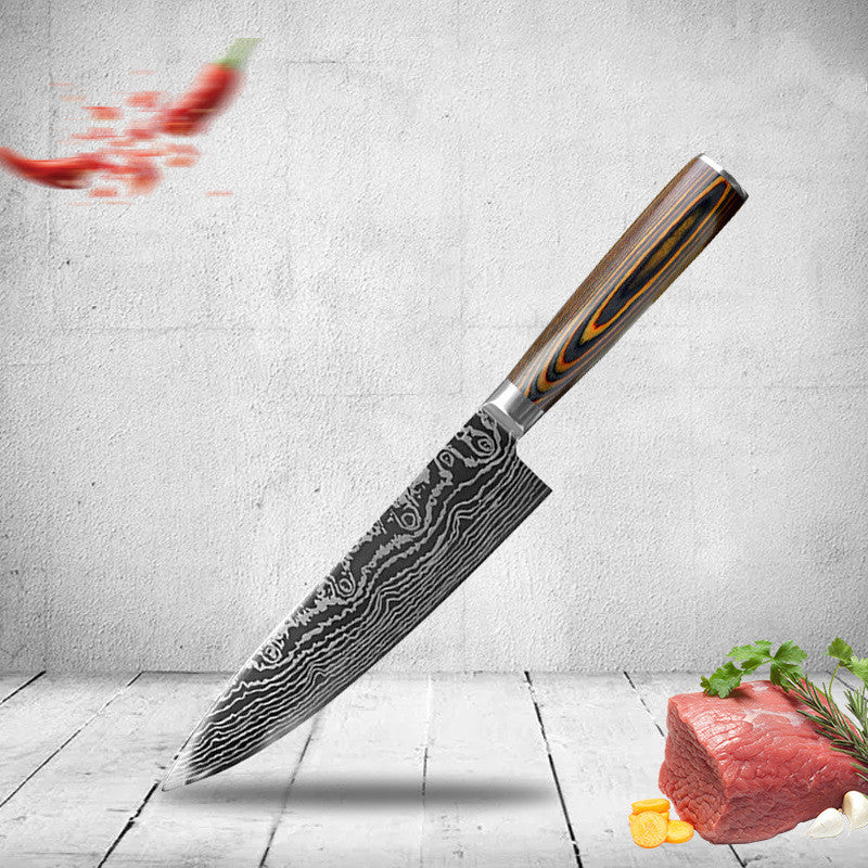 KD Laser Pattern Knife Fruit Knife Chef Knife Slicing Knife