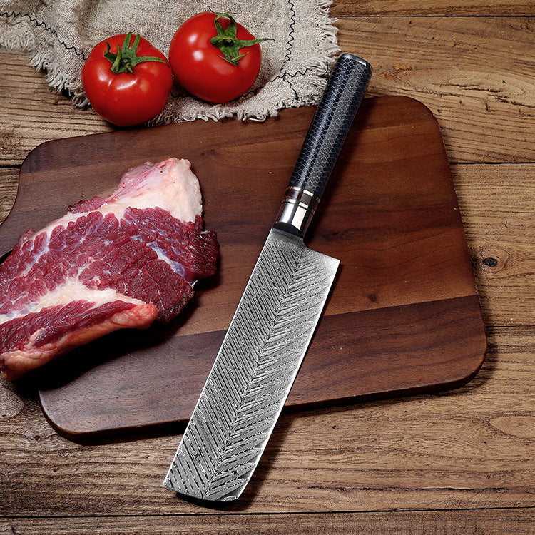 KD Laser Damascus 67 layers Stainless Steel Resin Handle Kitchen Chef Knife Sets