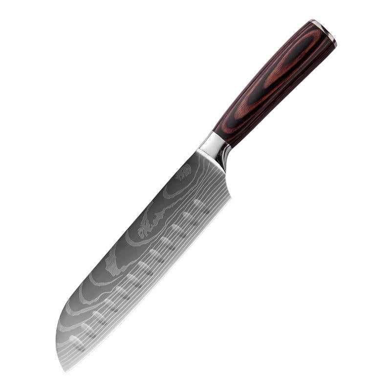 KD Damascus Pattern Chef's Knife Pattern Western Cuisine Chef Knife Kitchen Knife