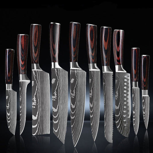 KD Knife 6, 8, 10 Piece Set Knife Chef's Knife Kitchen Knives Cooking set