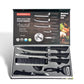 KD Knife Set Gift Set Knife Non-stick Household Knives Six-piece Kitchen Set Knives Corrugated Set Tool Magazine