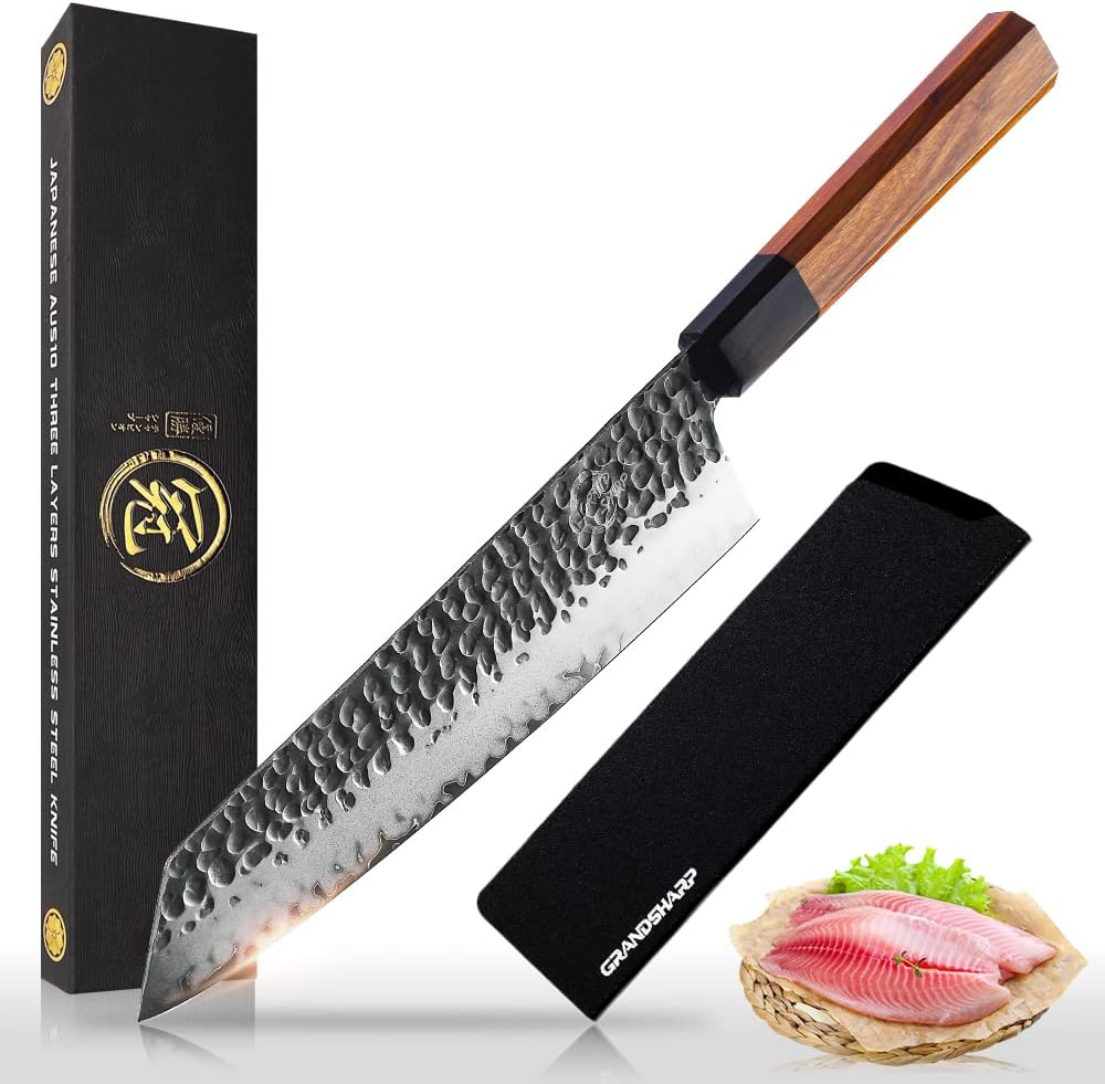 KD 9" Handmade Kiritsuke Chef Knife Japanese with Gift Box
