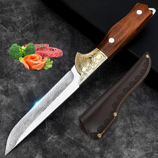 KD Japanese Boning Knife Kitchen Chef Knife with Ergonomic Handle