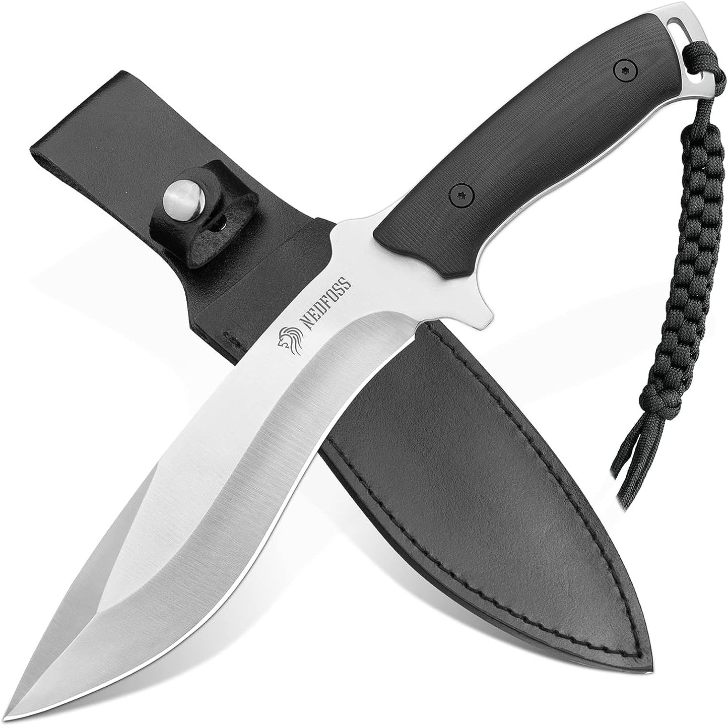 KD Hunting Knife with Sheath Blade Bushcraft Outdoor