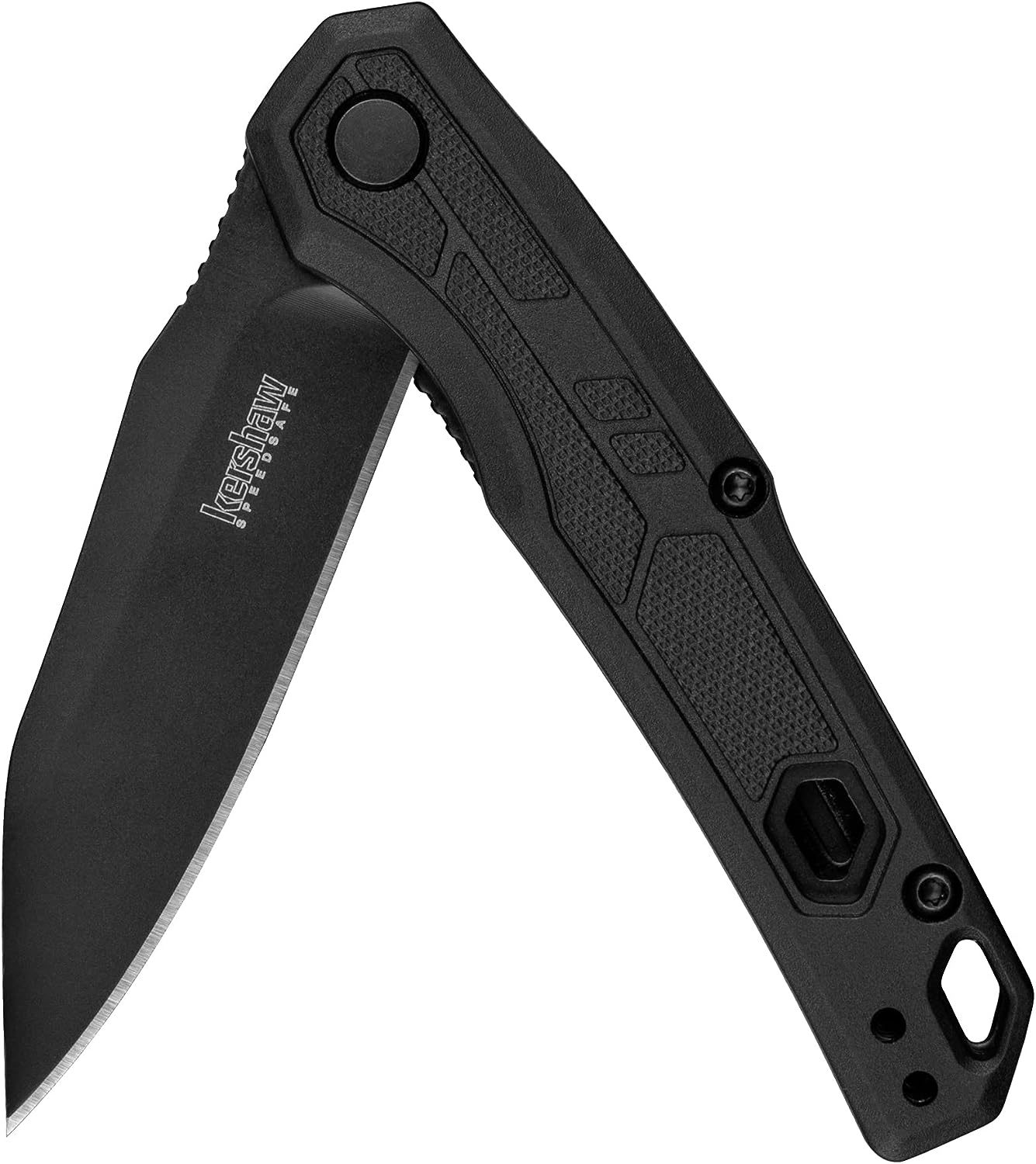 KD Pocket Folding Knife Assisted Opening Black Blade & Handle