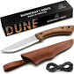 KD Hunting Knife Outdoor Camping Hiking Knife with Leather Sheath