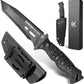 KD Hunting Knife 9.45" with Sheath High Carbon Steel Outdoor Knife