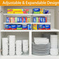 KD Pantry Organization and Storage Expandable Foil and Plastic Wrap Organizer