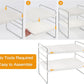 KD Pantry Organization and Storage Expandable Foil and Plastic Wrap Organizer