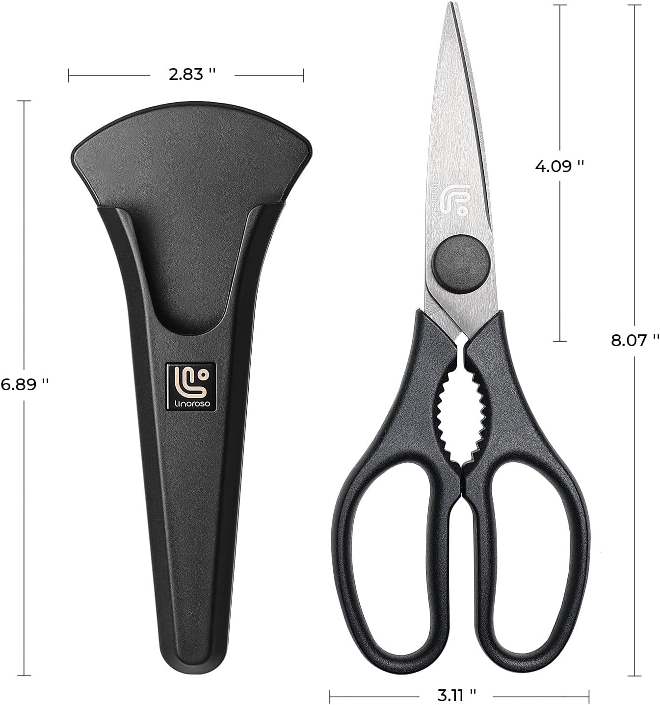 KD Scissors Kitchen with Magnetic Holder Blade Made with Stainless Steel