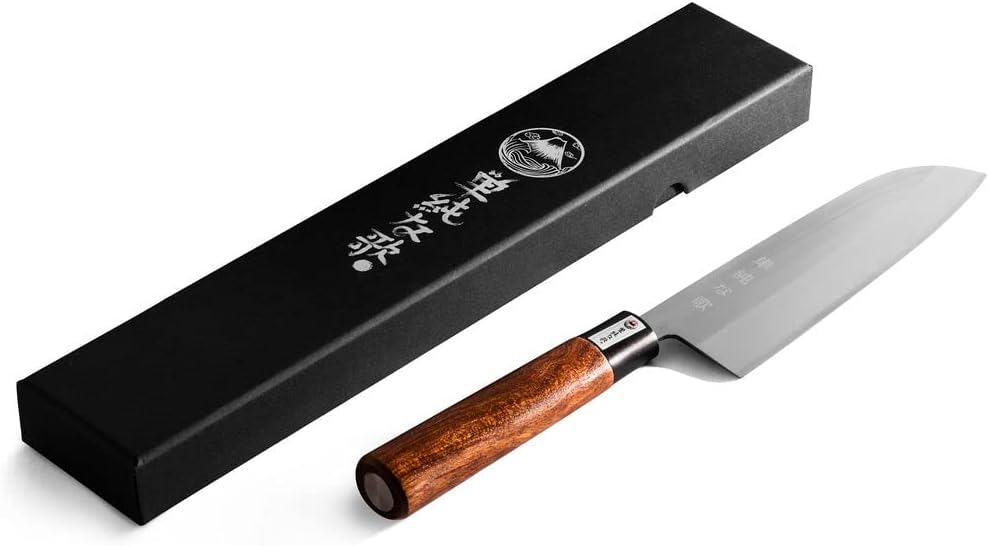 KD Santoku Kitchen Knife Stainless Steel Chef Knife with Gift Box
