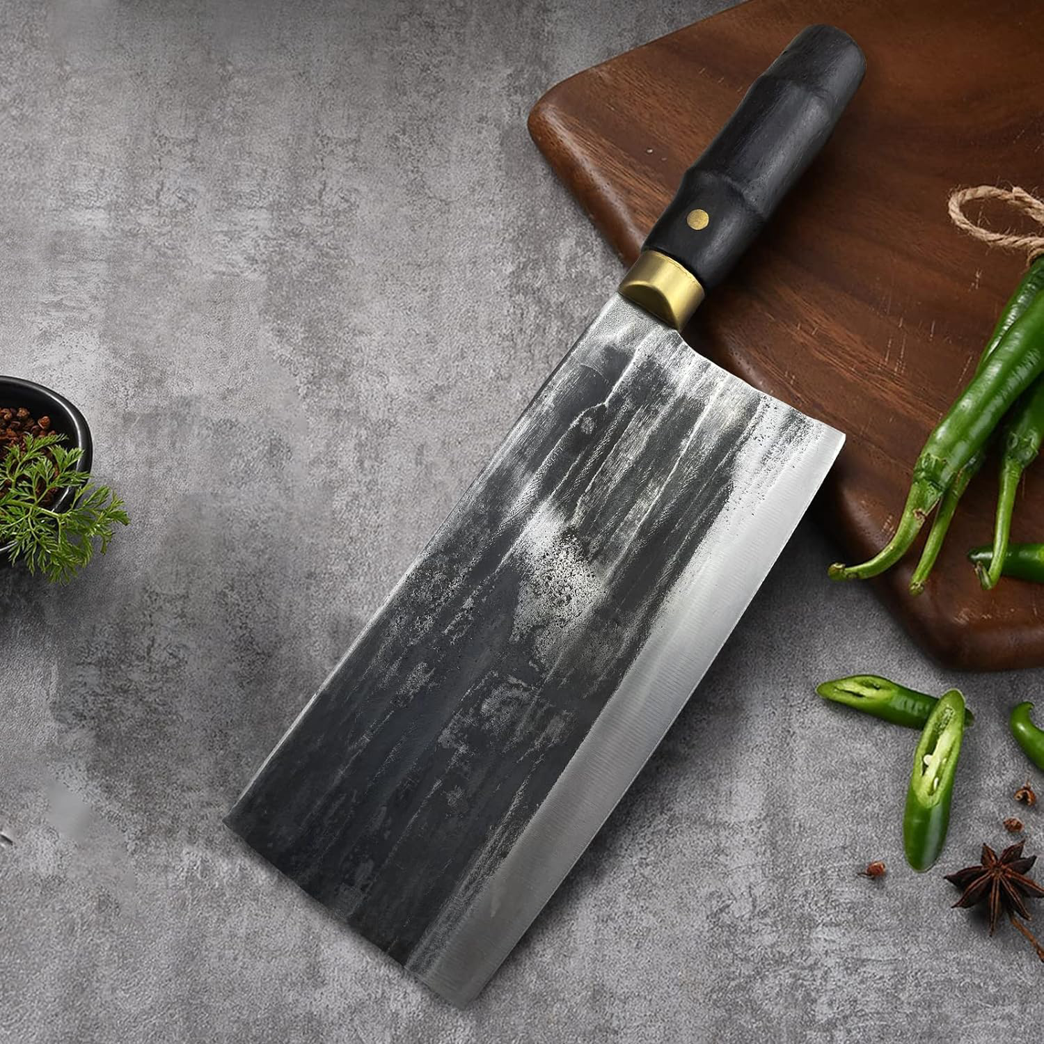 KD 7.7 inch Chinese Meat Vegetable Cleaver Chef Kitchen Knife