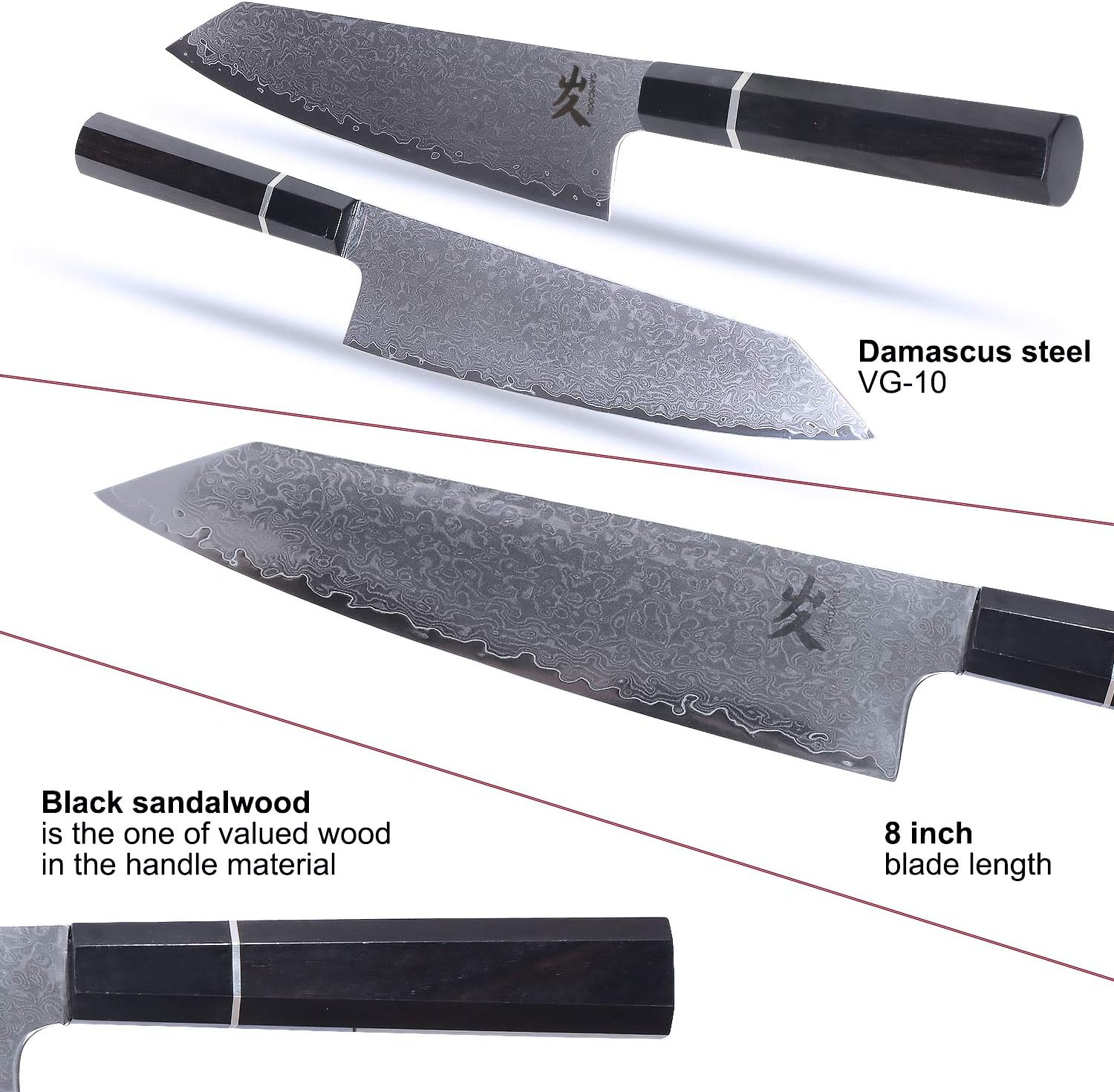 Choice 10 Chef Knife with Black Handle