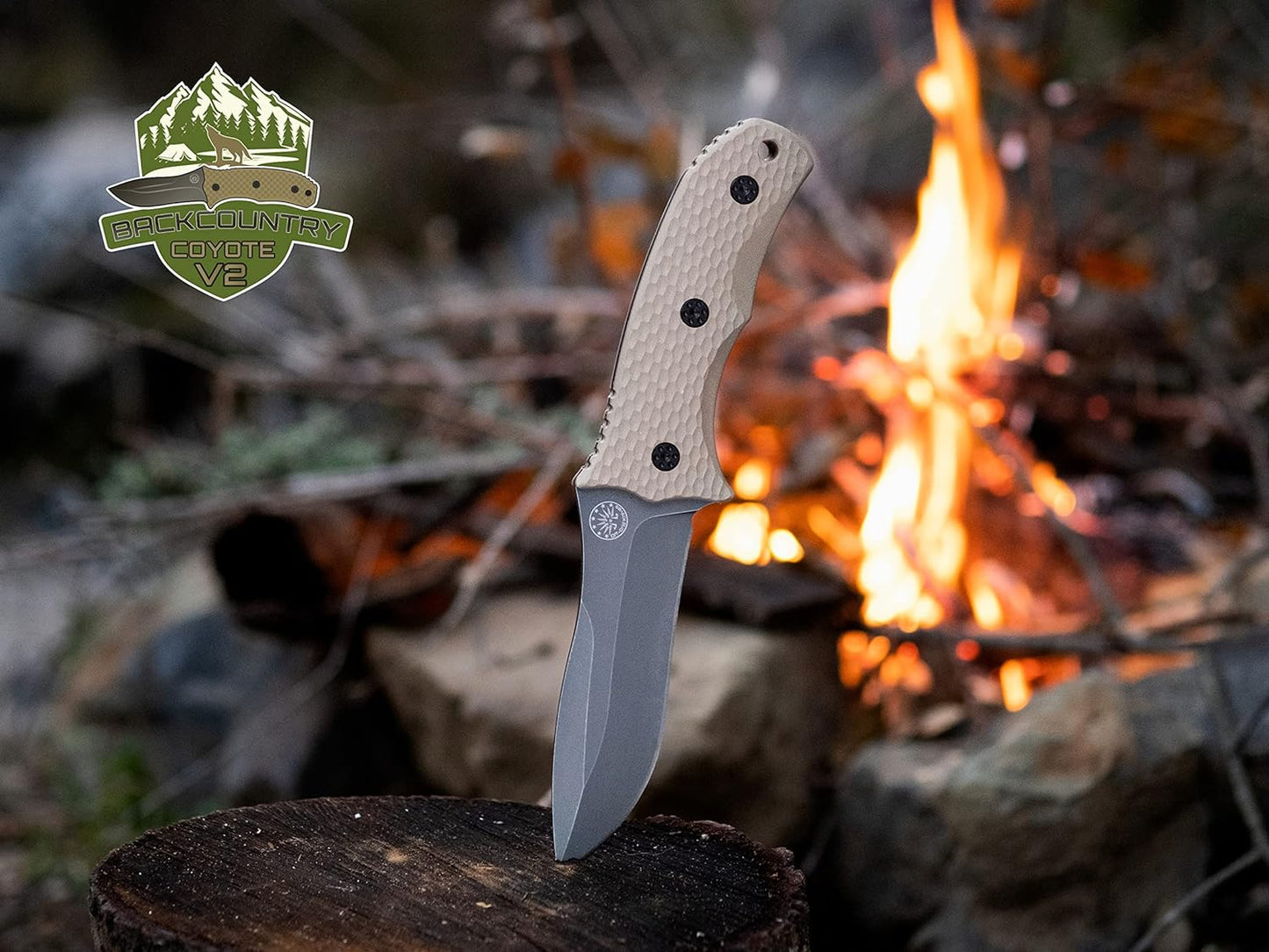 KD Hunting Knife with Kydex Sheath is suitable for Camping