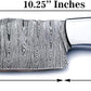 KD Handmade Hunting Knife Damascus Steel for Camping with Leather Sheath