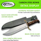 KD Hunting Knife Classic Wood Handle Outdoor Survival Knife