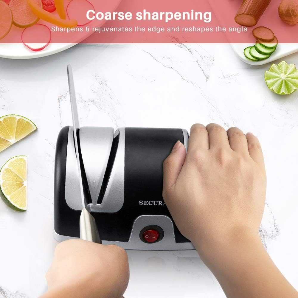 KD Electric Knife Sharpener 2-Stage Kitchen Knives Sharpening