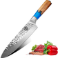 KD 8 inch Chef's Knife Pakkawood & Blue Resin Handle