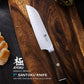 KD 7" Santoku Chef Knife Stainless Steel with Sheath & Case
