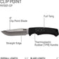 KD Hunting Knife 4" Stainless Steel Bushcraft Knife with Sheath
