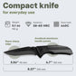 KD Pocket Knife Outdoor with Pocket Clip Aluminum Handle