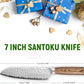 KD Santoku Knife Japanese Sharp Kitchen Chef Knife with Gift Box