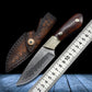 KD Small Hunting Knife Damascus Steel Camping Hunting Tools