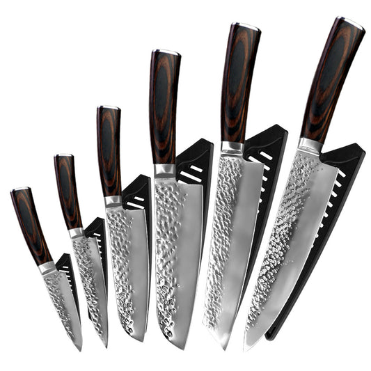 KD Knife Stainless steel kitchen knives with knife set 6 pieces loose set