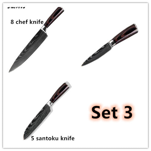 KD Carpenter's Special Set 6-piece Set 8-piece Set Knife Chef Knife