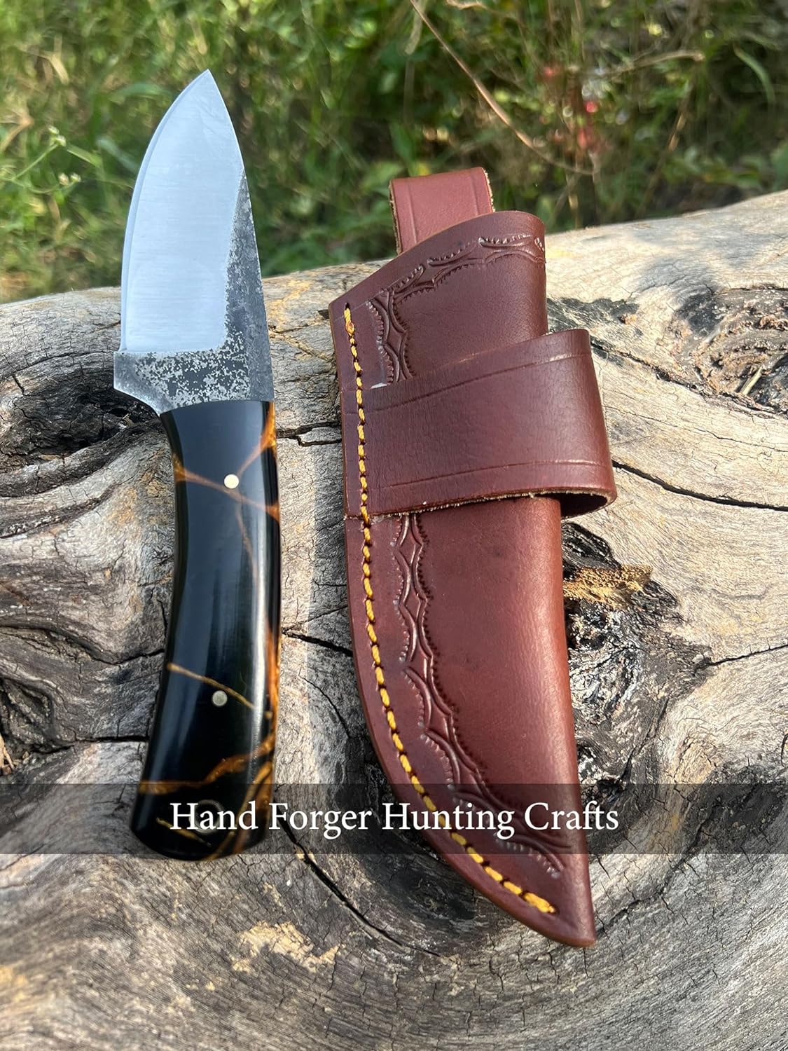 KD Hunting Knife Bushcraft Knife with Sheath Belt Loop